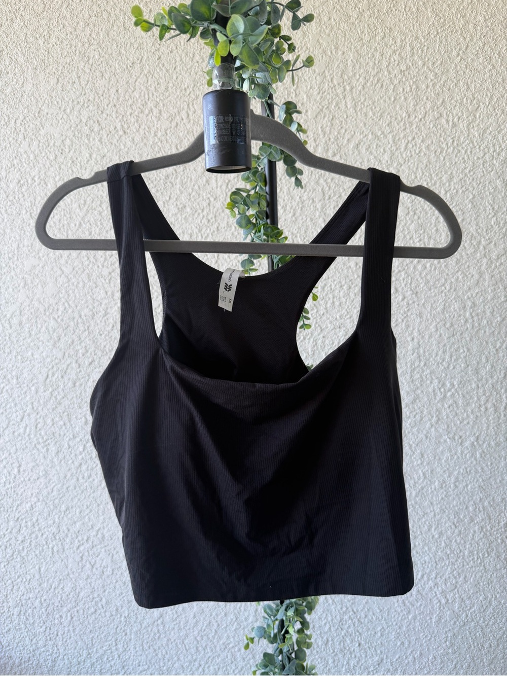 all in motion Black Ribbed Workout Tank